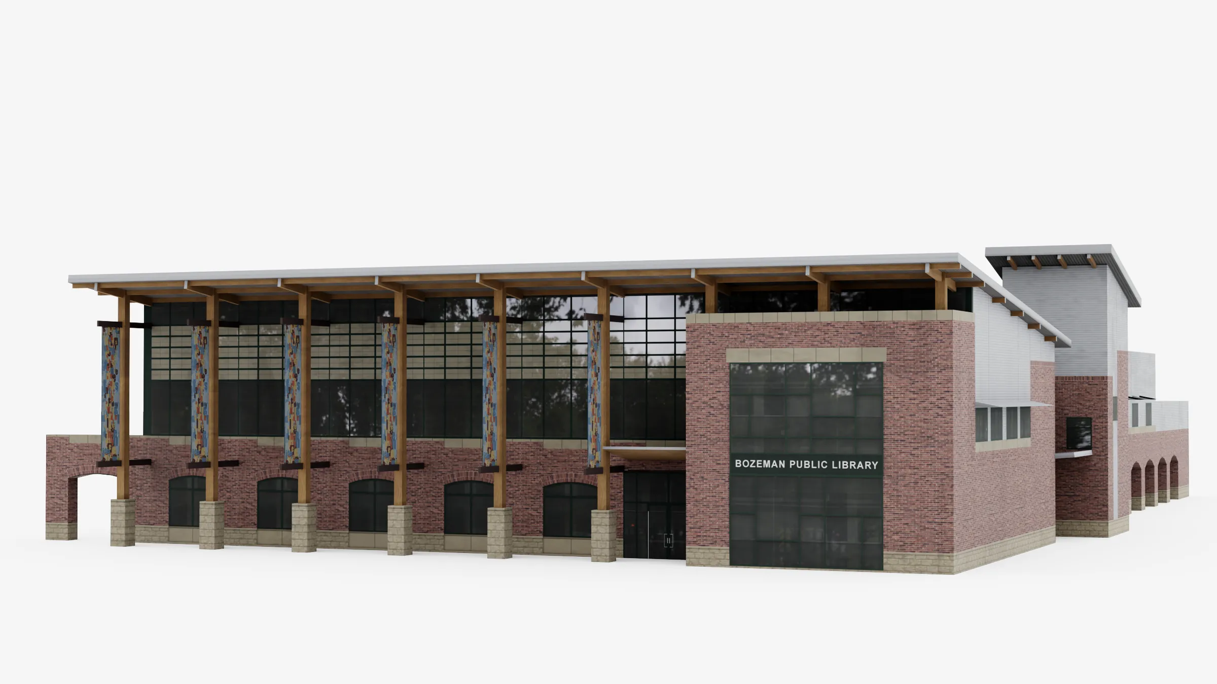 Render image of Bozeman Library
